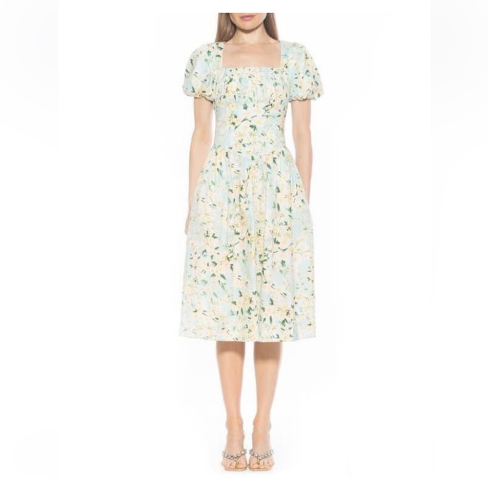 0239 - Alexia Admor Pastel Floral Midi Dress
